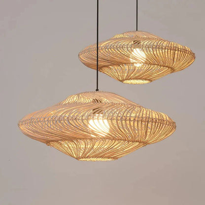 Radiar - Vintage rattan pendant lamp 