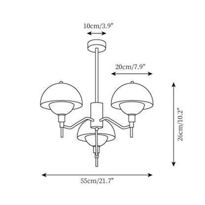 French bubble chandelier for the living room