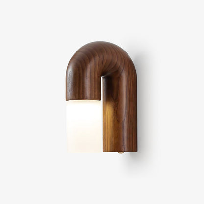 Arcus wooden wall lamp