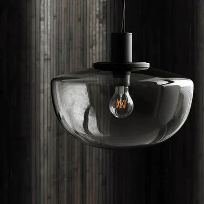 Modern spherical glass pendant lamps