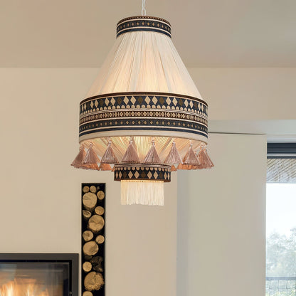 Bohemian Fringe pendant lamp