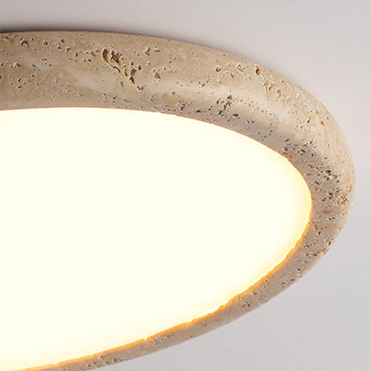 Natural stone LED ceiling lamp