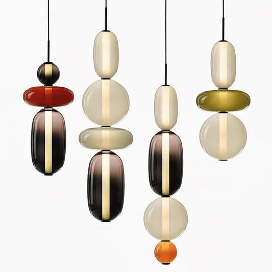 Candied glass pendant lamp