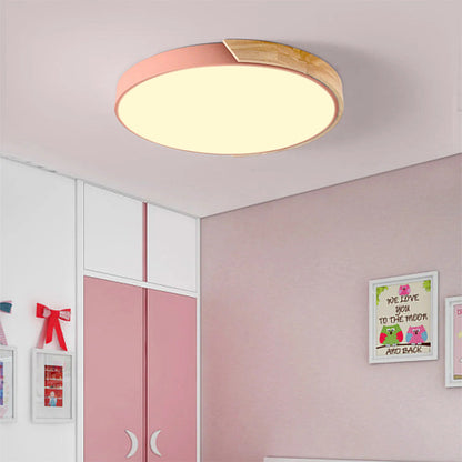 Colorful Simple LED Round Ceiling Lights 