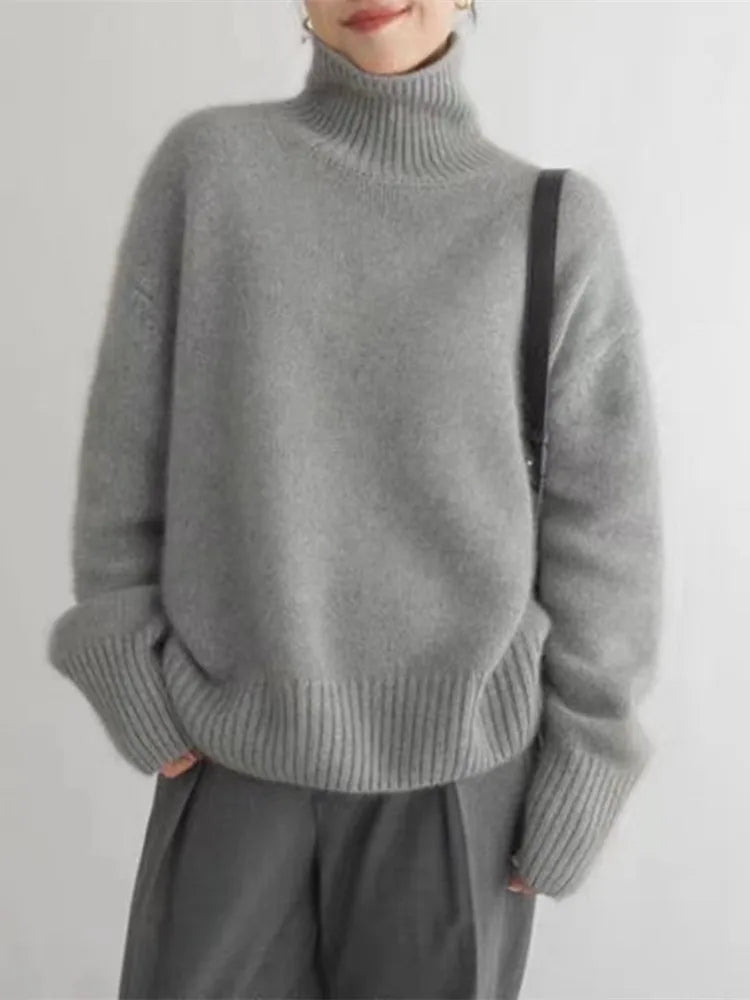 LENA™ | COMFORTABLE, KNITTED, SOFT TURTLE SWEATER