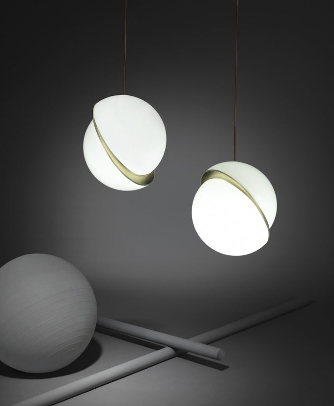 Half moon pendant lamp 