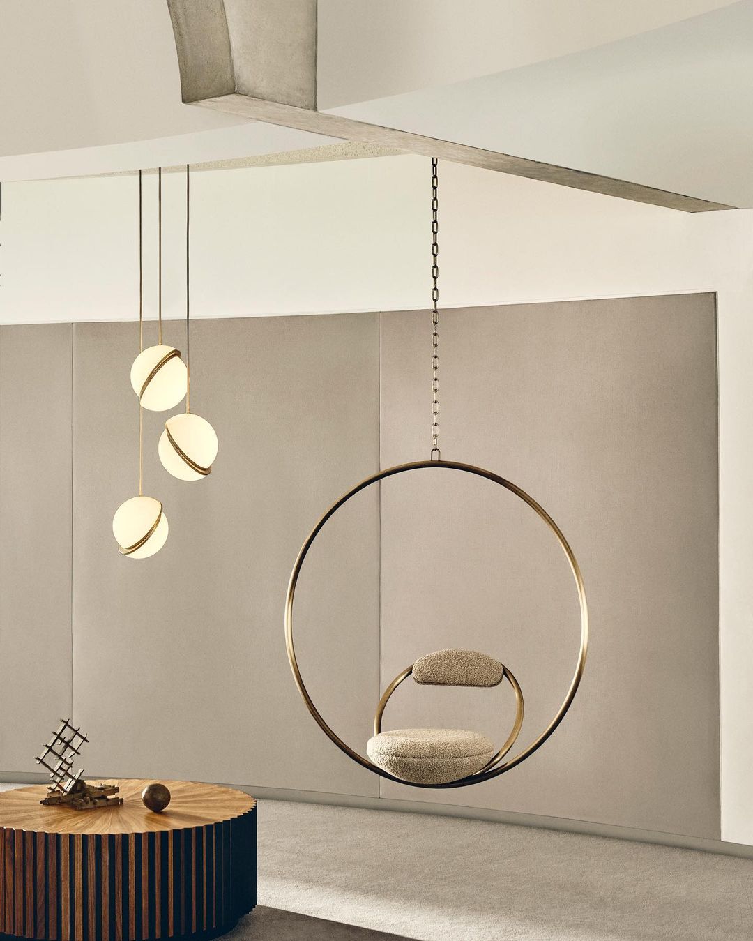 Half moon pendant lamp 