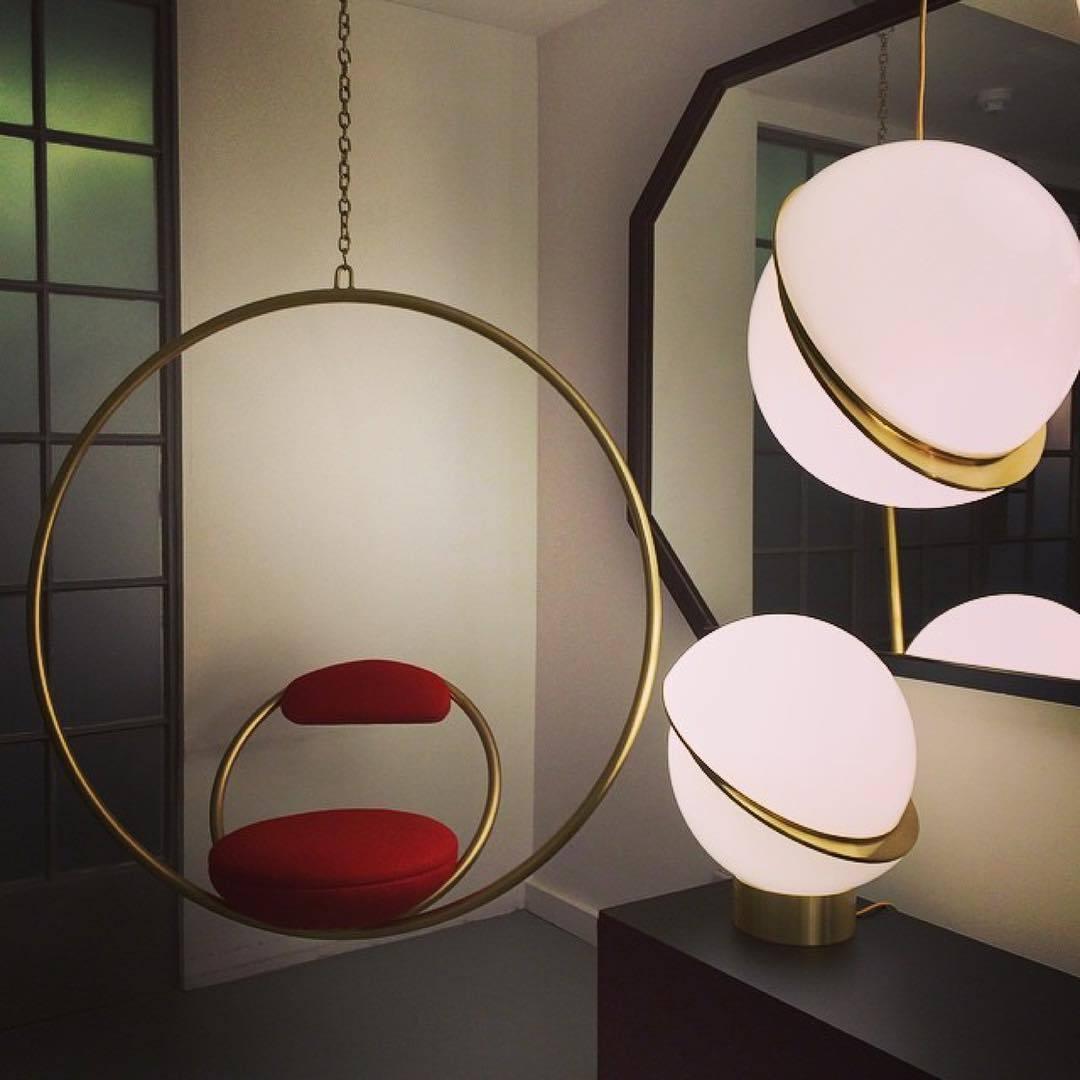 Half moon pendant lamp 