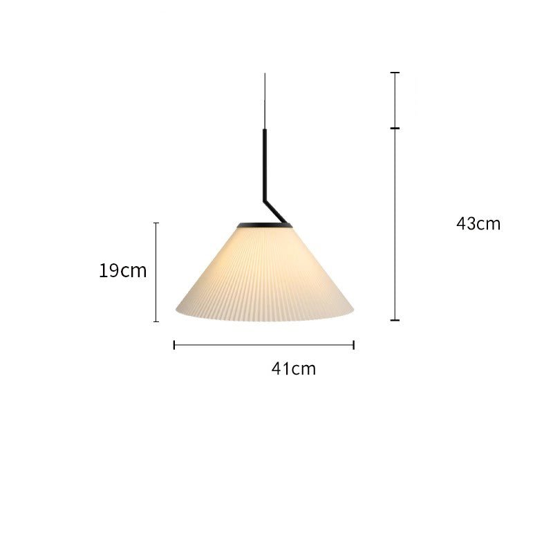 Noridic pleated cream pendant lamp