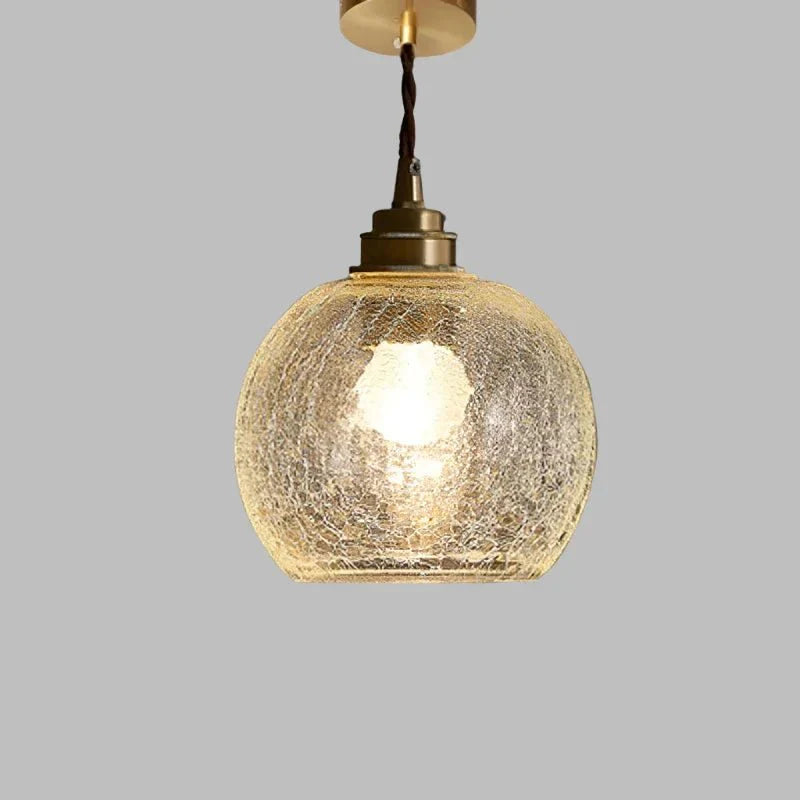 Crystal glass pendant lamp