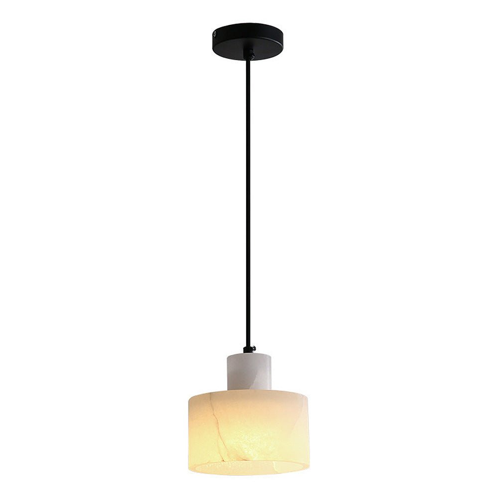 Scandinavian simple pendant lamp in white marble