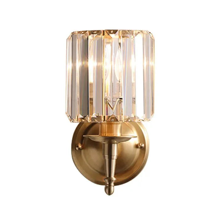 Vintage luxury crystal wall lamp