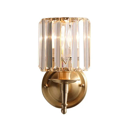 Vintage luxury crystal wall lamp