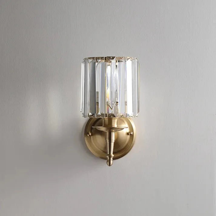 Vintage luxury crystal wall lamp