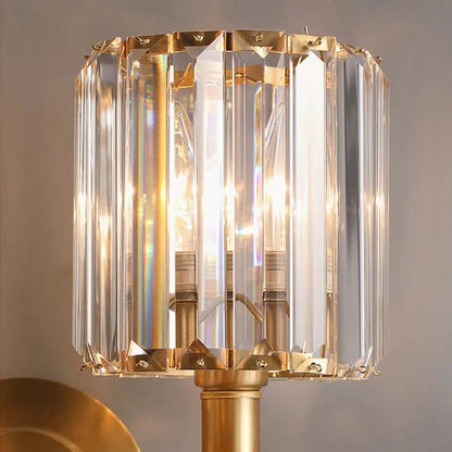 Vintage luxury crystal wall lamp