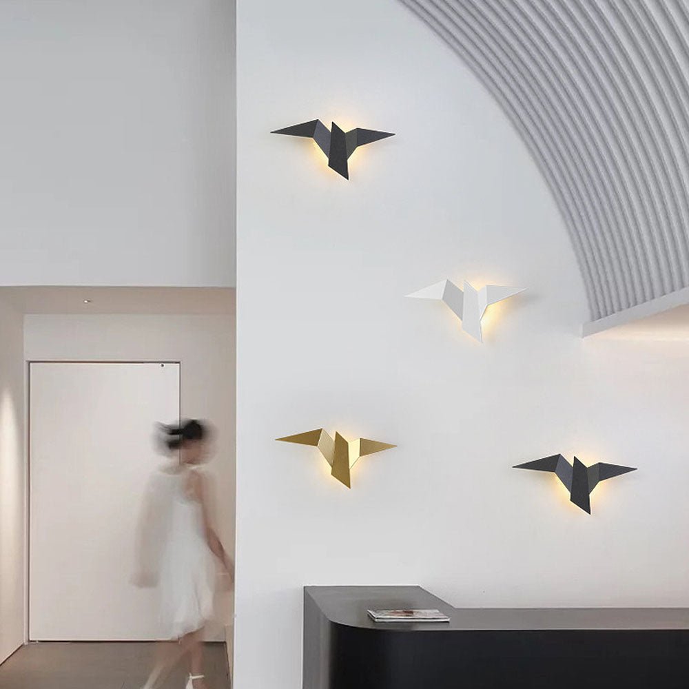 Creative Iron Bird Shape Wall Lamp