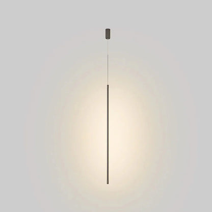 Minimalist long LED pendant lamp made of aluminum