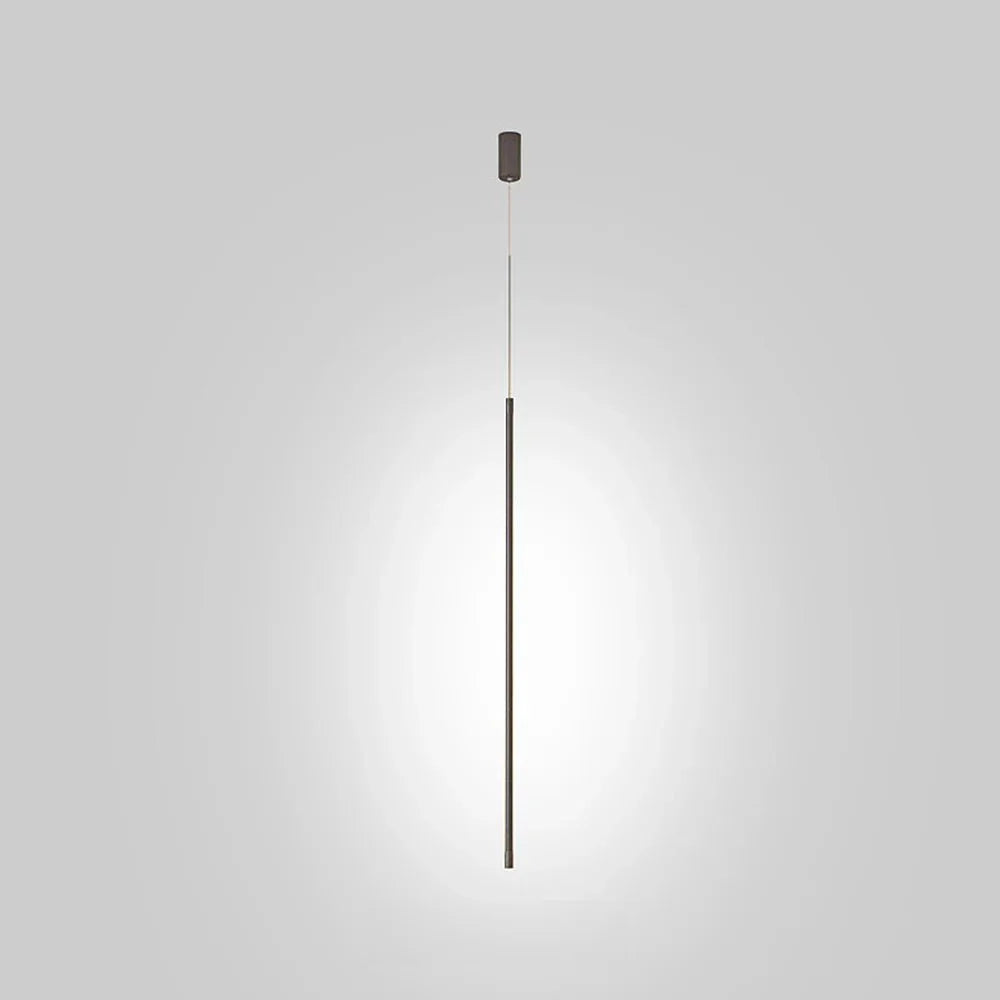 Minimalist long LED pendant lamp made of aluminum