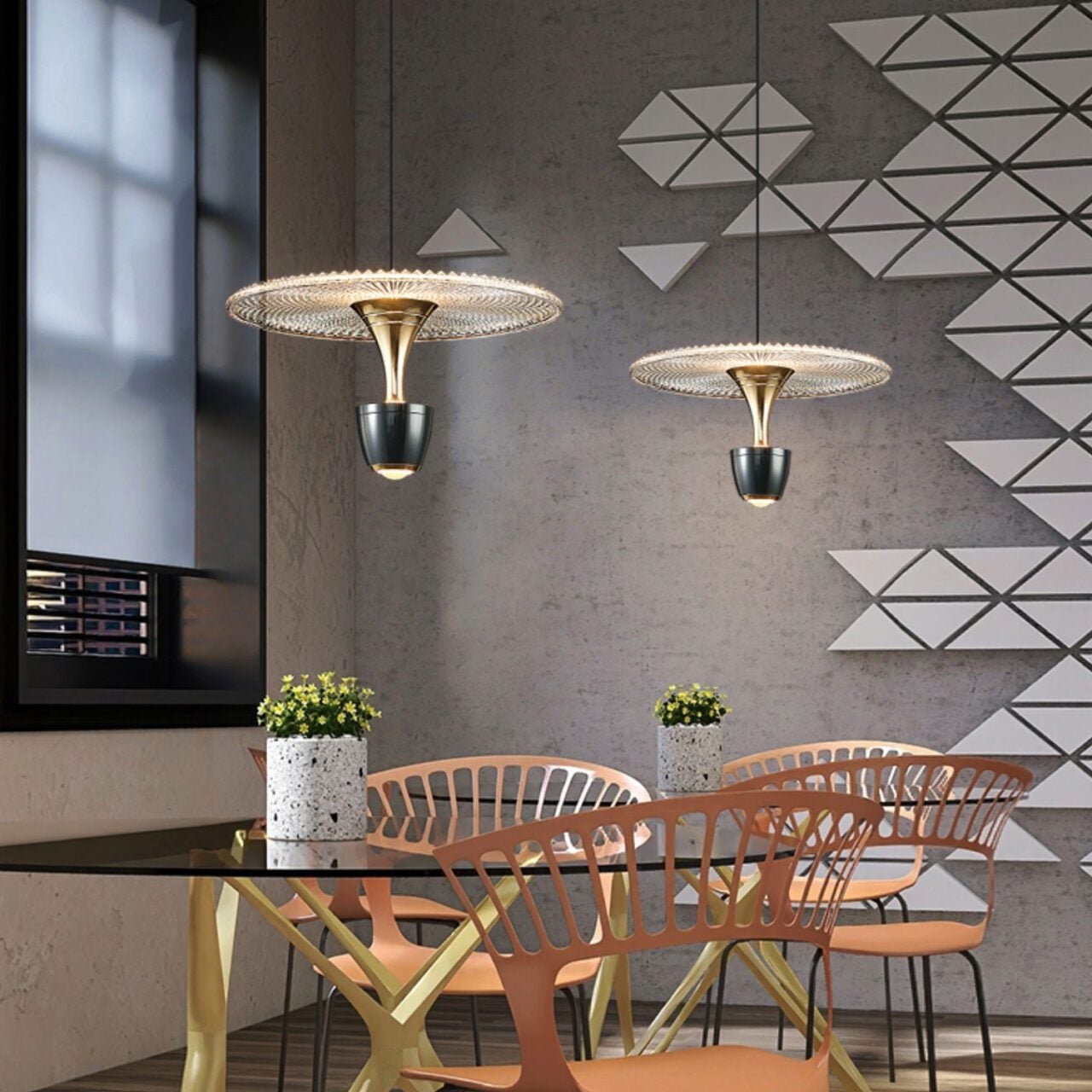 Modern LED Disc Pendant Lamp