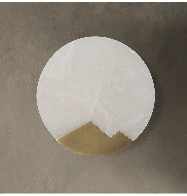 Scandinavian minimalist marble wall lamp