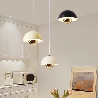 Pod shape lifting pendant lamp 