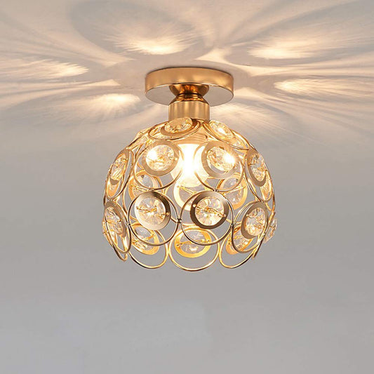 Beautiful Golden Luxury Ball Hall Ceiling Lamp