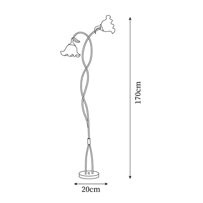 Calla Flowers floor lamp 