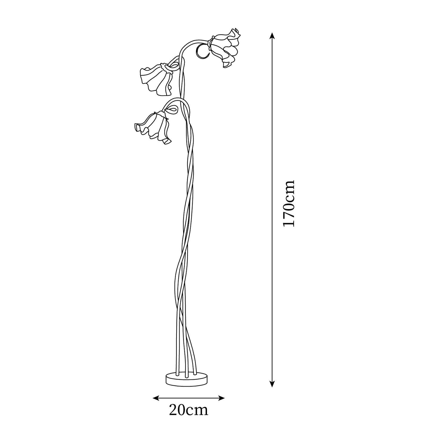 Calla Flowers floor lamp 