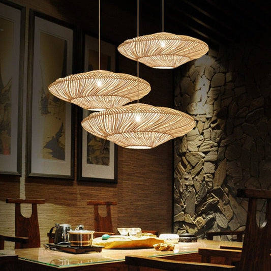 Radiar - Vintage rattan pendant lamp 