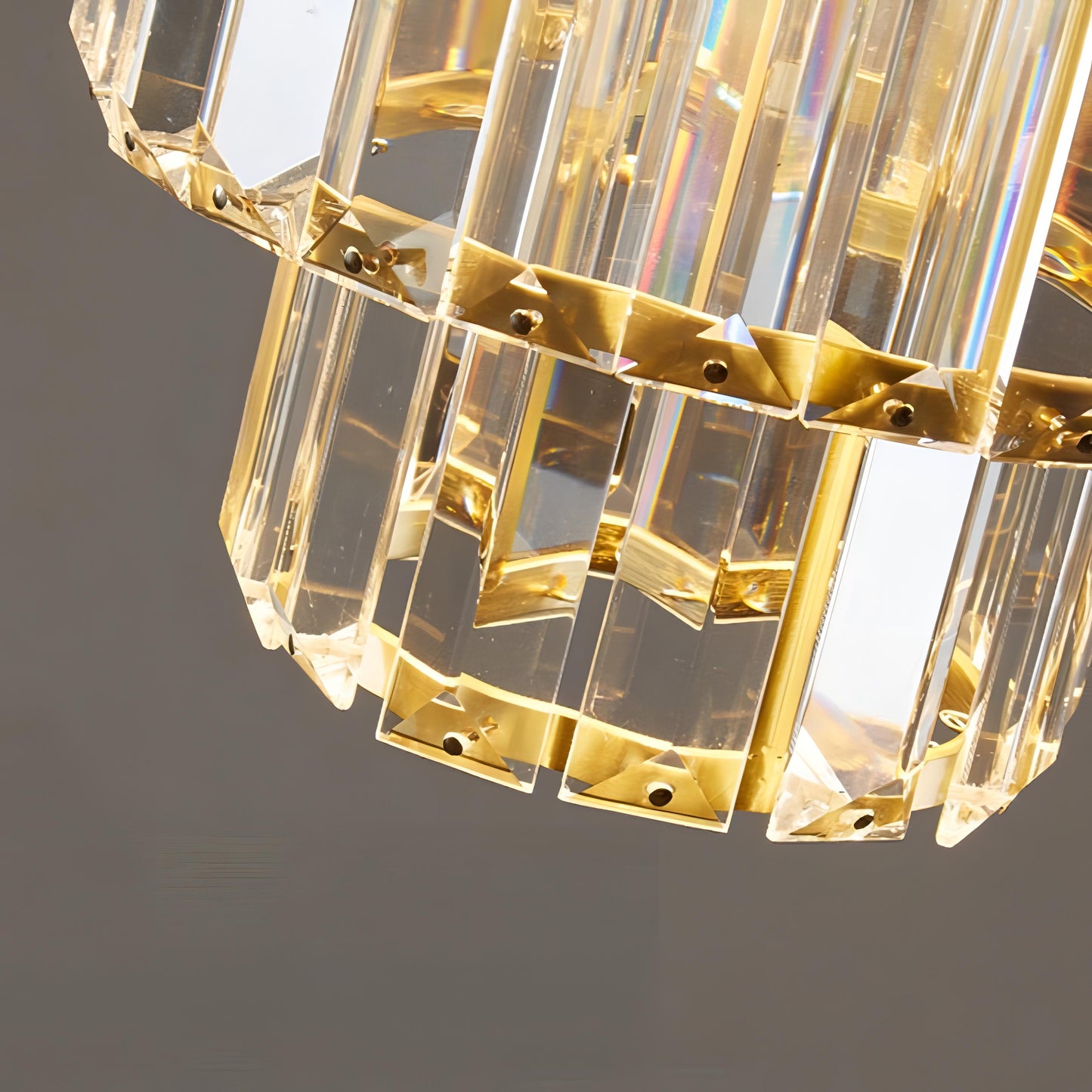 Fernando - Round Layered Crystal Ceiling Lamp