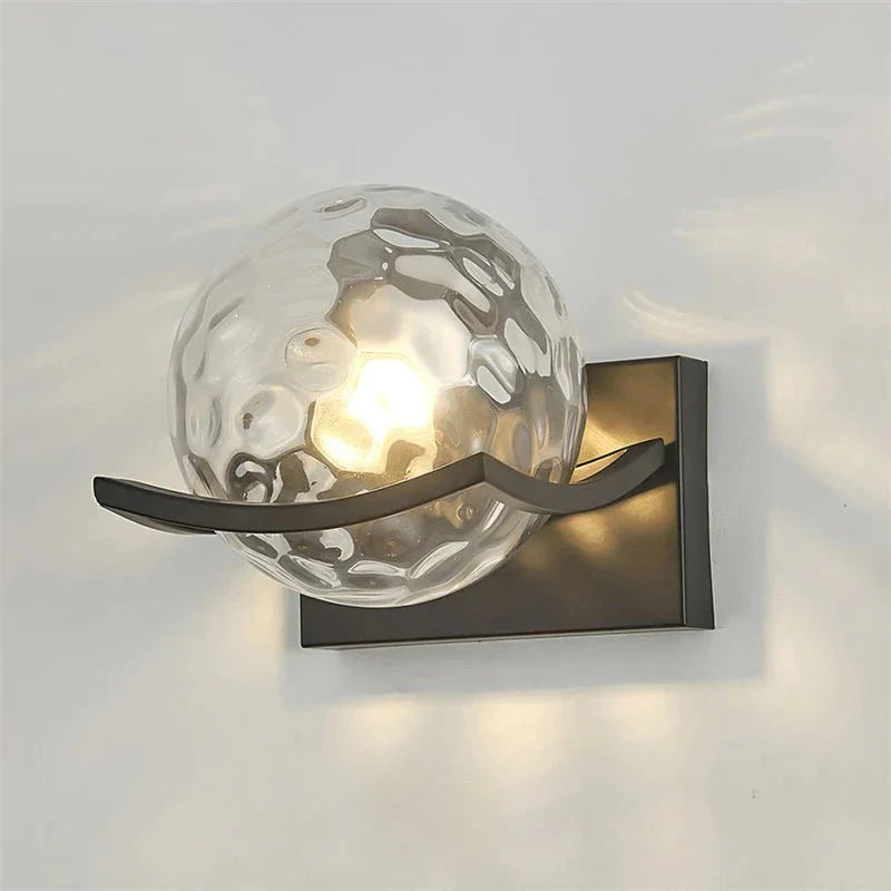 Moderne LED wandlamp glas