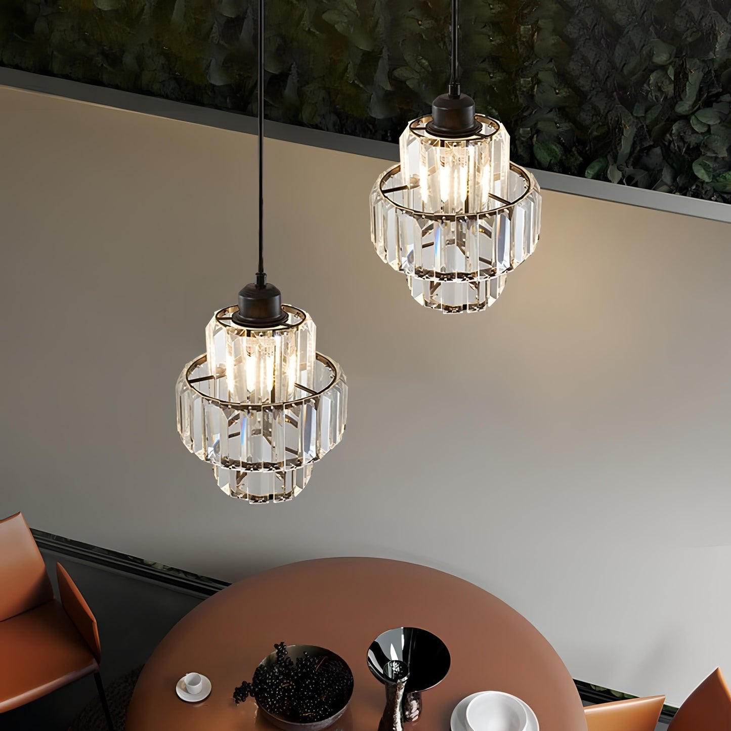 Fernando - Round Layered Crystal Ceiling Lamp