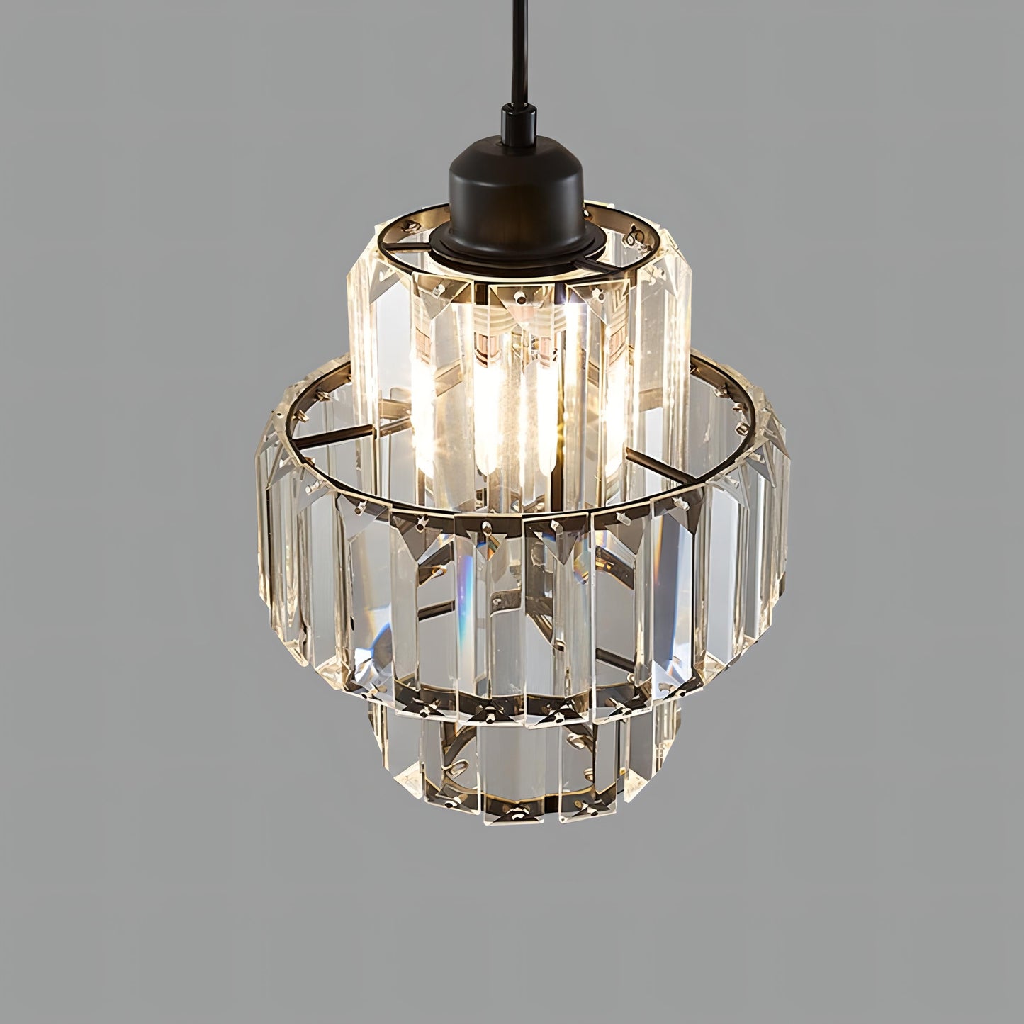 Fernando - Round Layered Crystal Ceiling Lamp