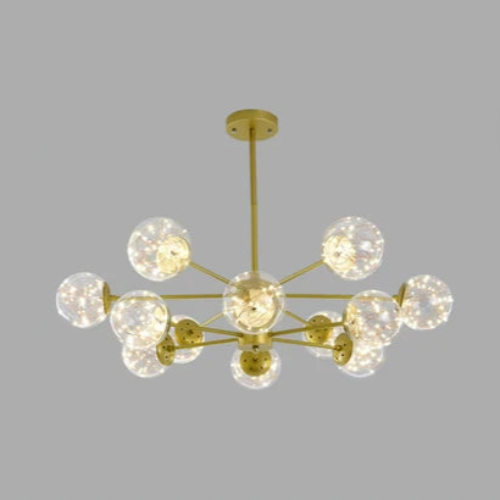 NobleLuminance - Glass Ball Chandelier 