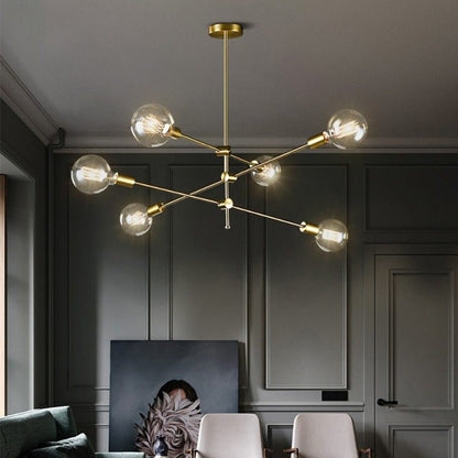 Lucca Sputnik mid-century chandelier