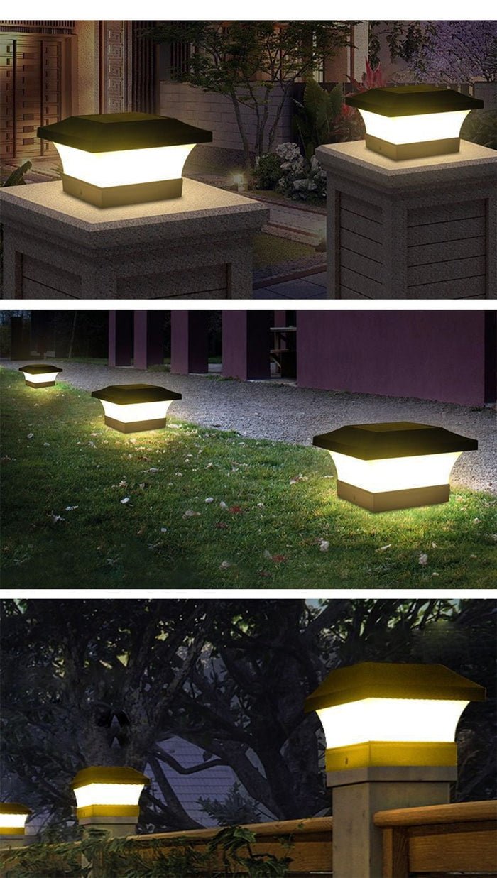 Nugee Short Light | Outdoor Solar Column Lamp