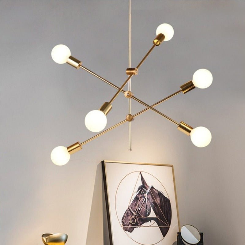 Lucca Sputnik mid-century chandelier