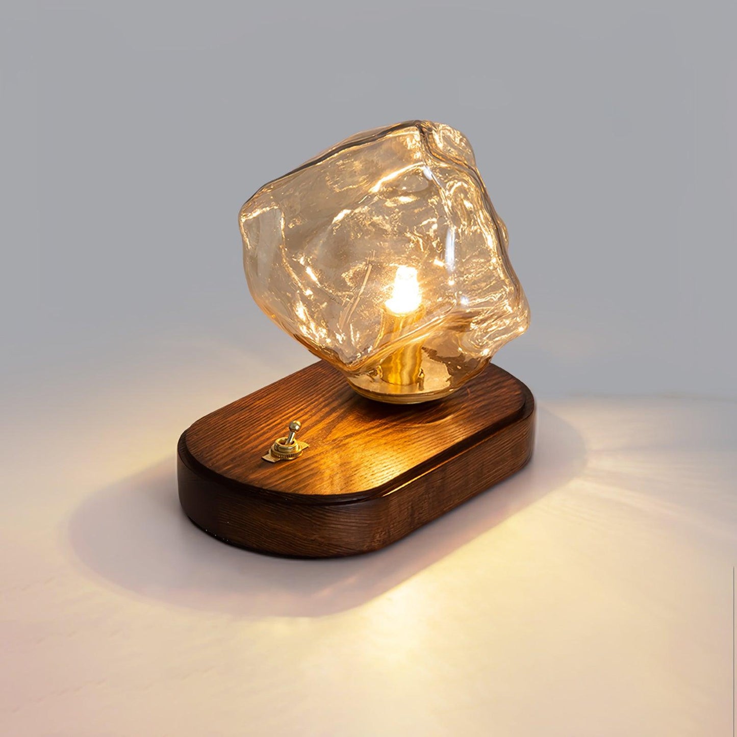 Ice stone glass table lamp