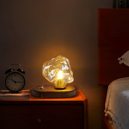 Ice stone glass table lamp