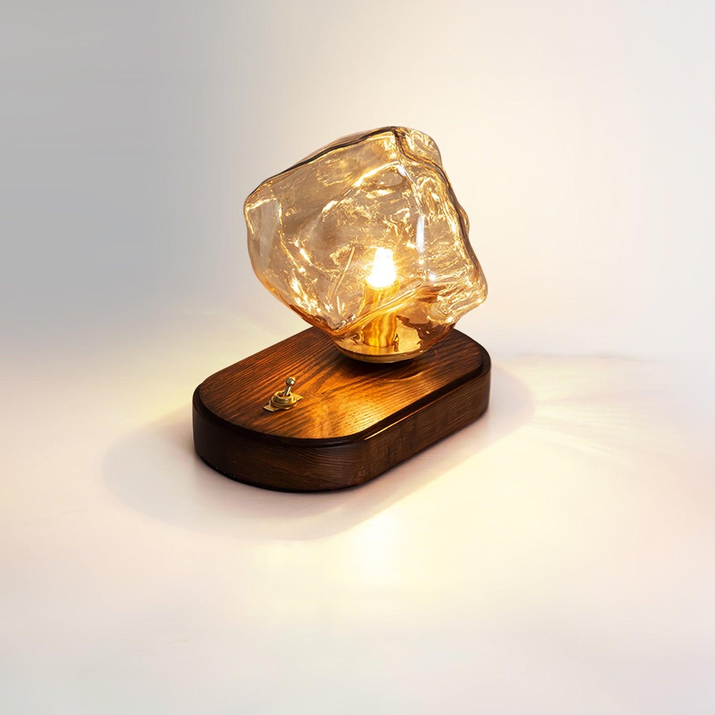 Ice stone glass table lamp