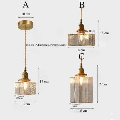 Fatima - Modern Retro Glass Pendant Lamp