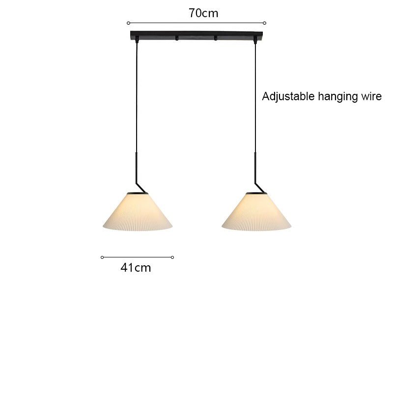 Noridic pleated cream pendant lamp