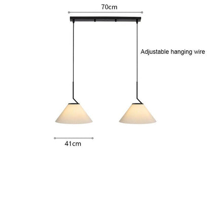 Noridic pleated cream pendant lamp