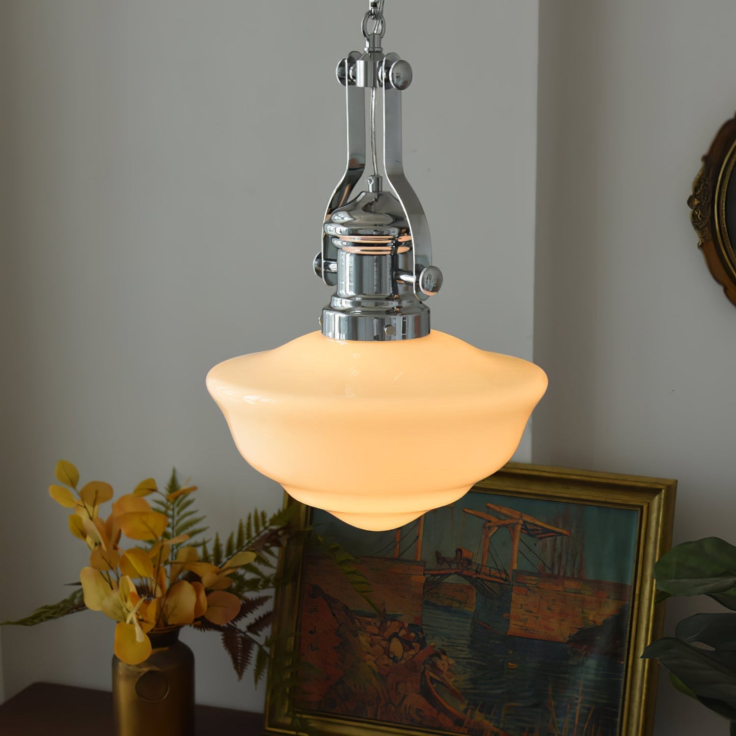 Lavagna School Building Hanging Lamp