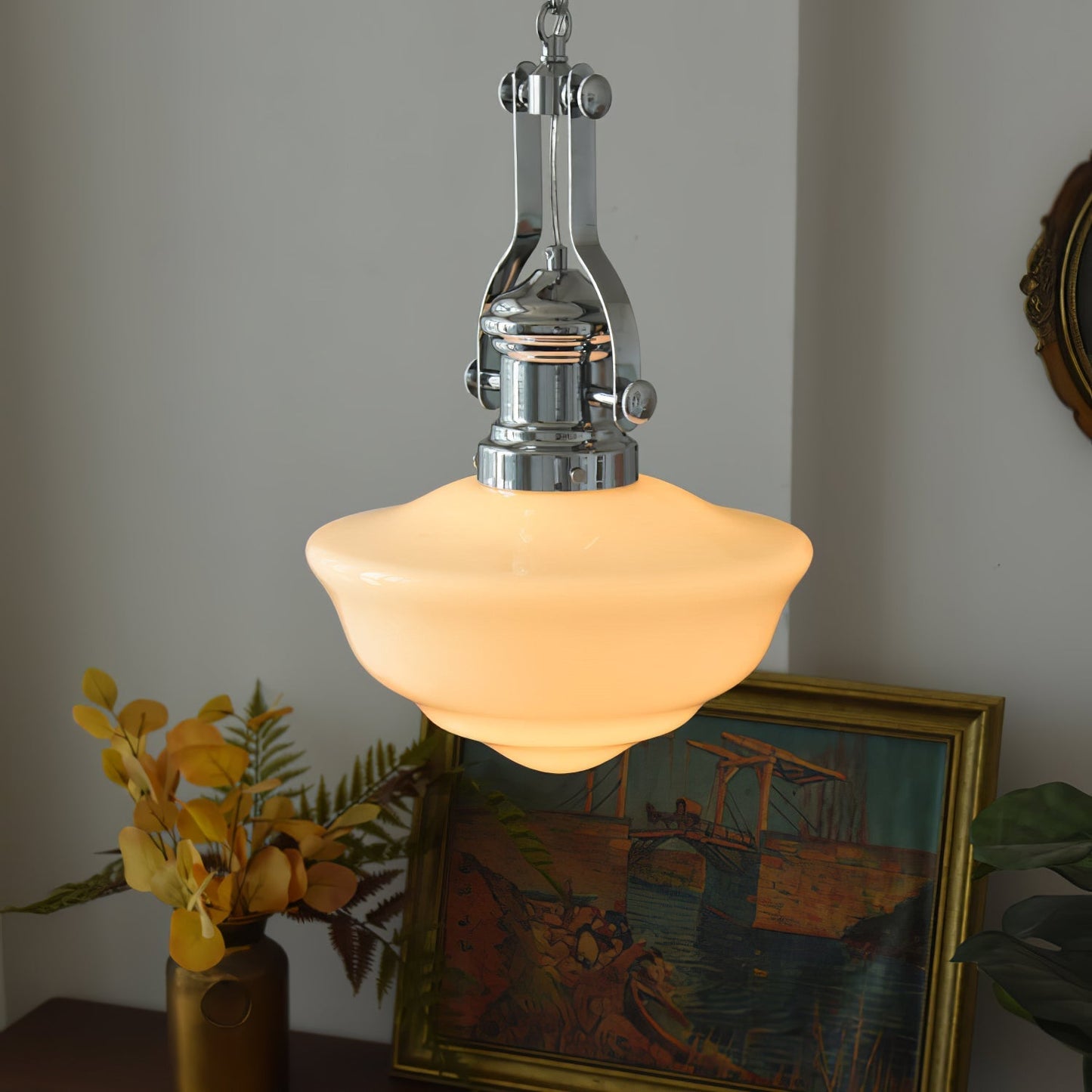 Lavagna School Building Hanging Lamp