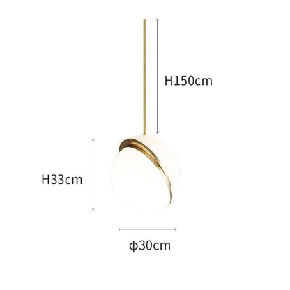 Half moon pendant lamp 