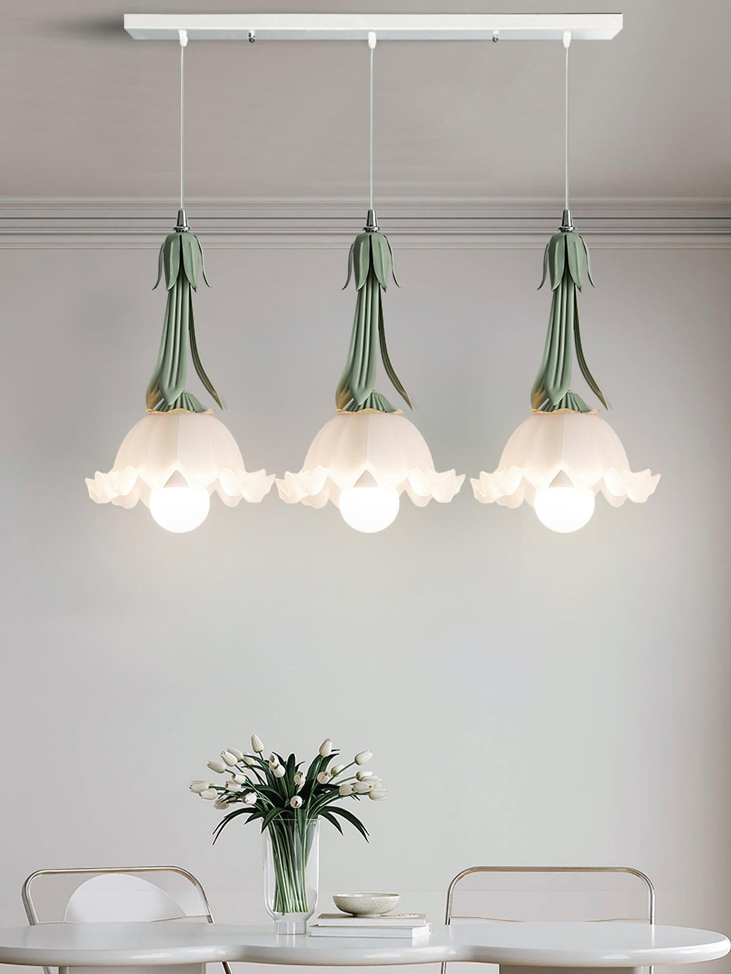 Lily of the valley pendant lamp