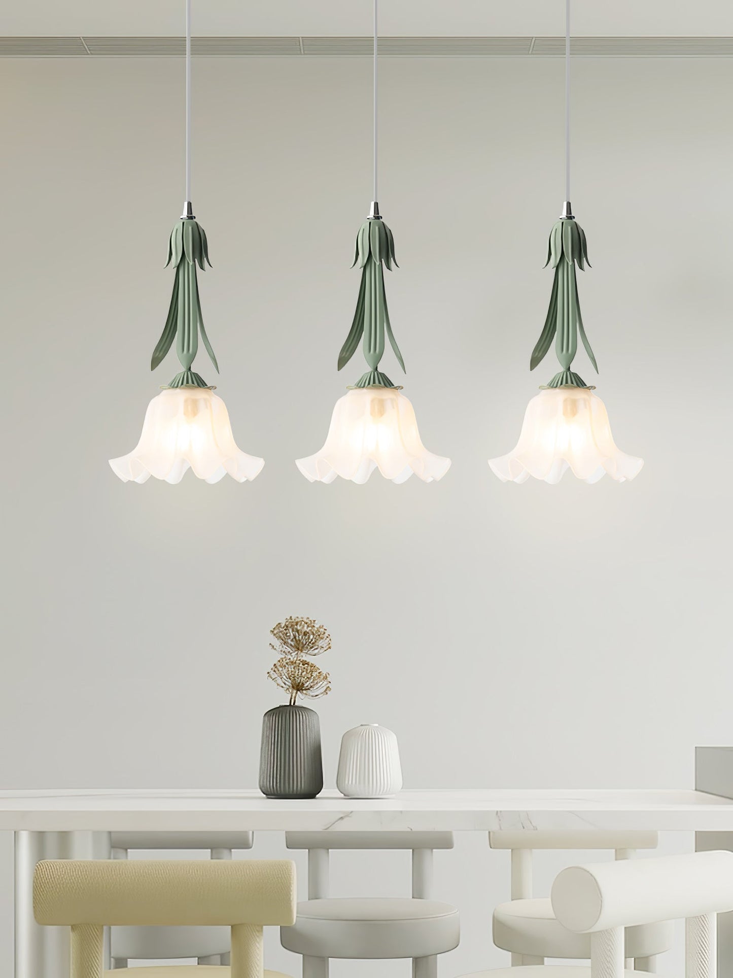 Lily of the valley pendant lamp