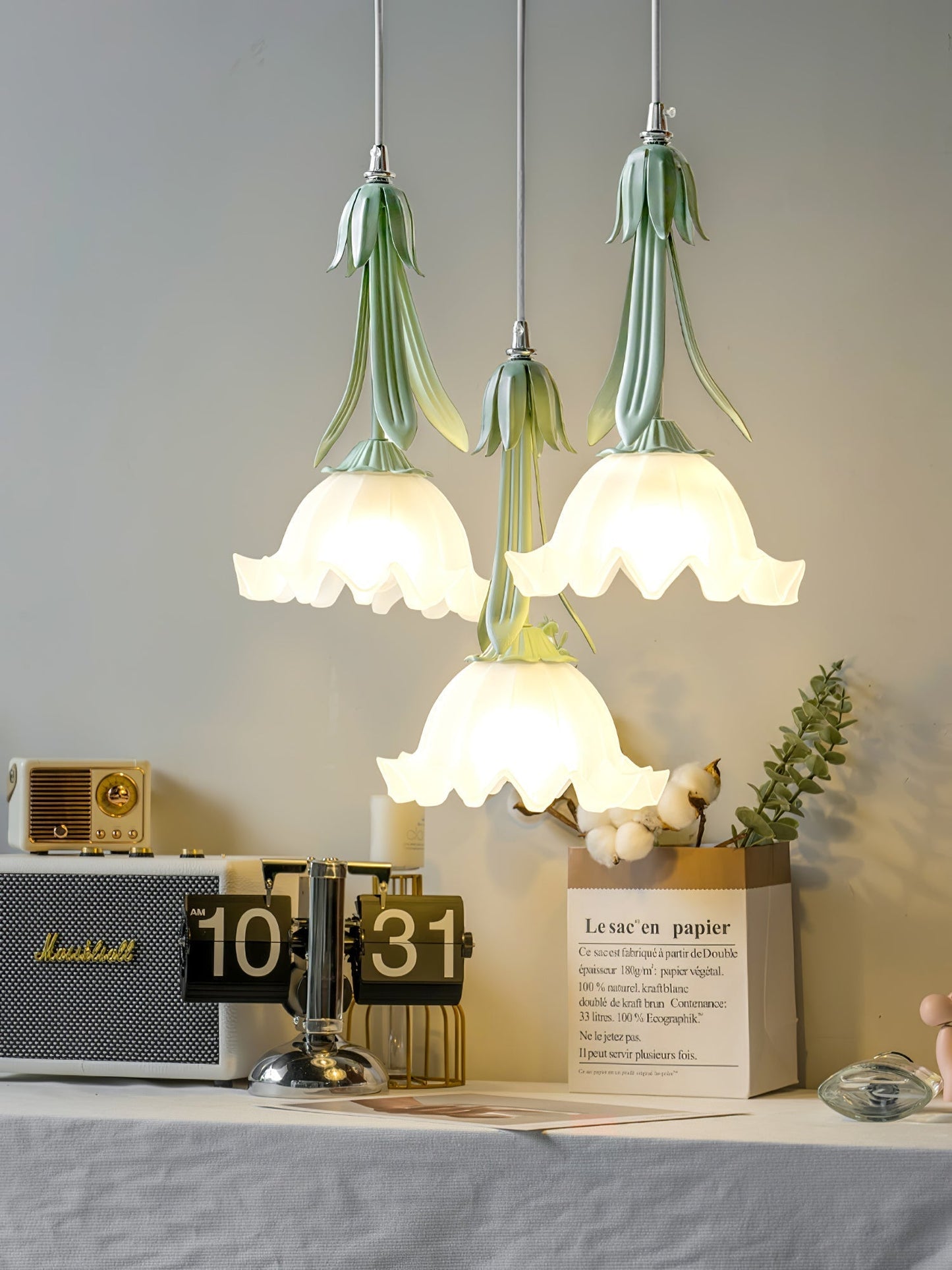 Lily of the valley pendant lamp