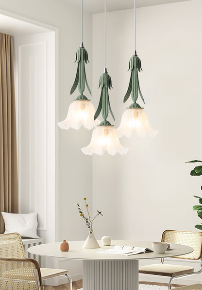 Lily of the valley pendant lamp